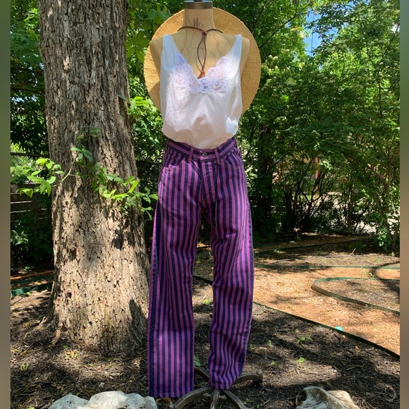 Judi Rosen Denim - 🛑 SOLD 🛑 Judi Rosen Jimmy Jean in St. Mark’s Stripe, Size 26 NWT